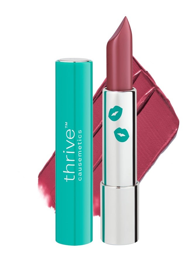 Thrive Causemetics Impact-FULL Smoothing Lipstick, Moisturizing Lip Makeup Essential with Vitamin E, Lightweight Creamy Lipstick for Women, Long Lasting, Vegan, Shade Nicole (Berry Mate) - Image 1